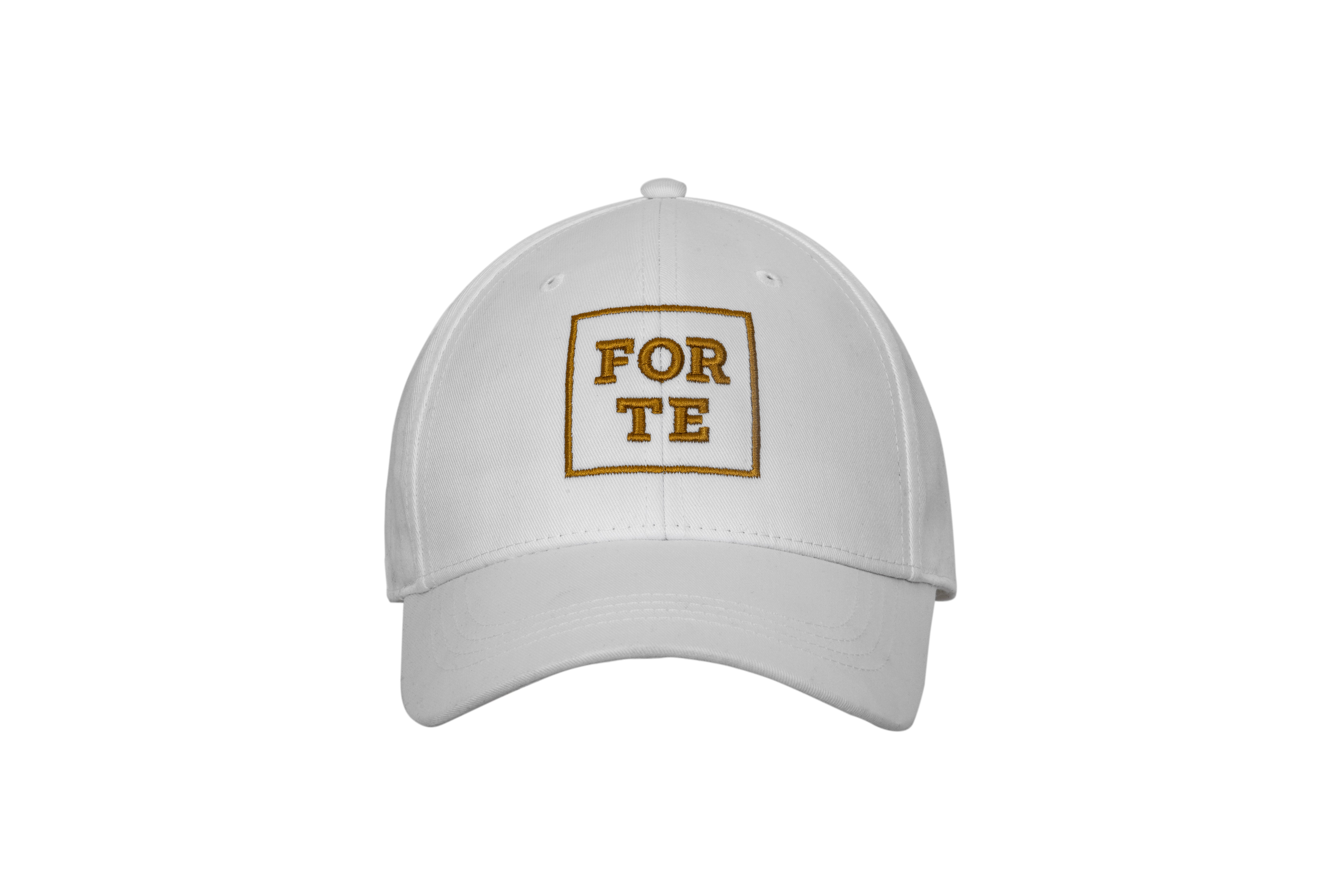 CAPPELLO FOR TE. Colore Bianco - Ricami Oro