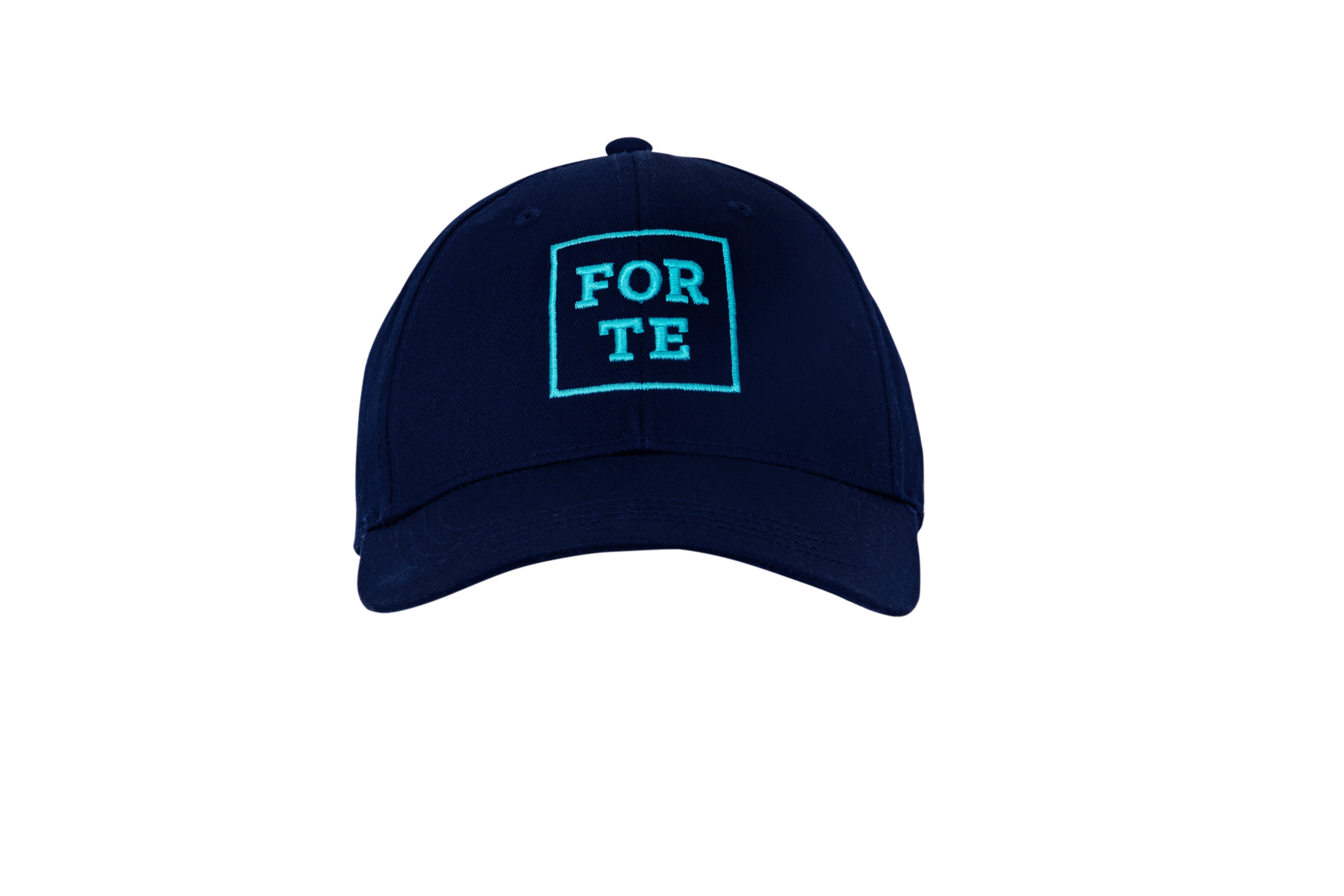 CAPPELLO FOR TE. Colore Blu - Ricami Turchese