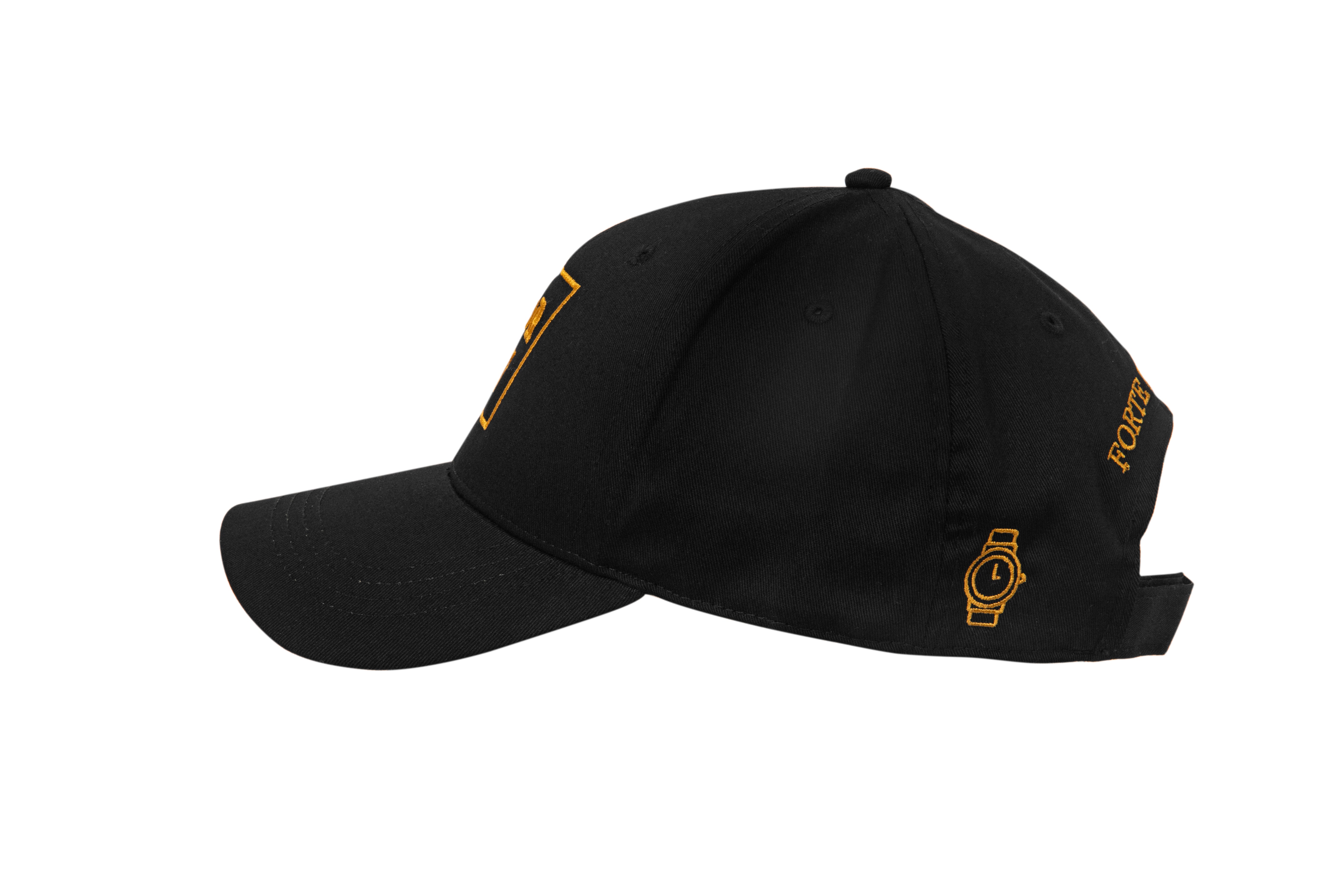 CAPPELLO FOR TE. Colore Nero - Ricami Oro