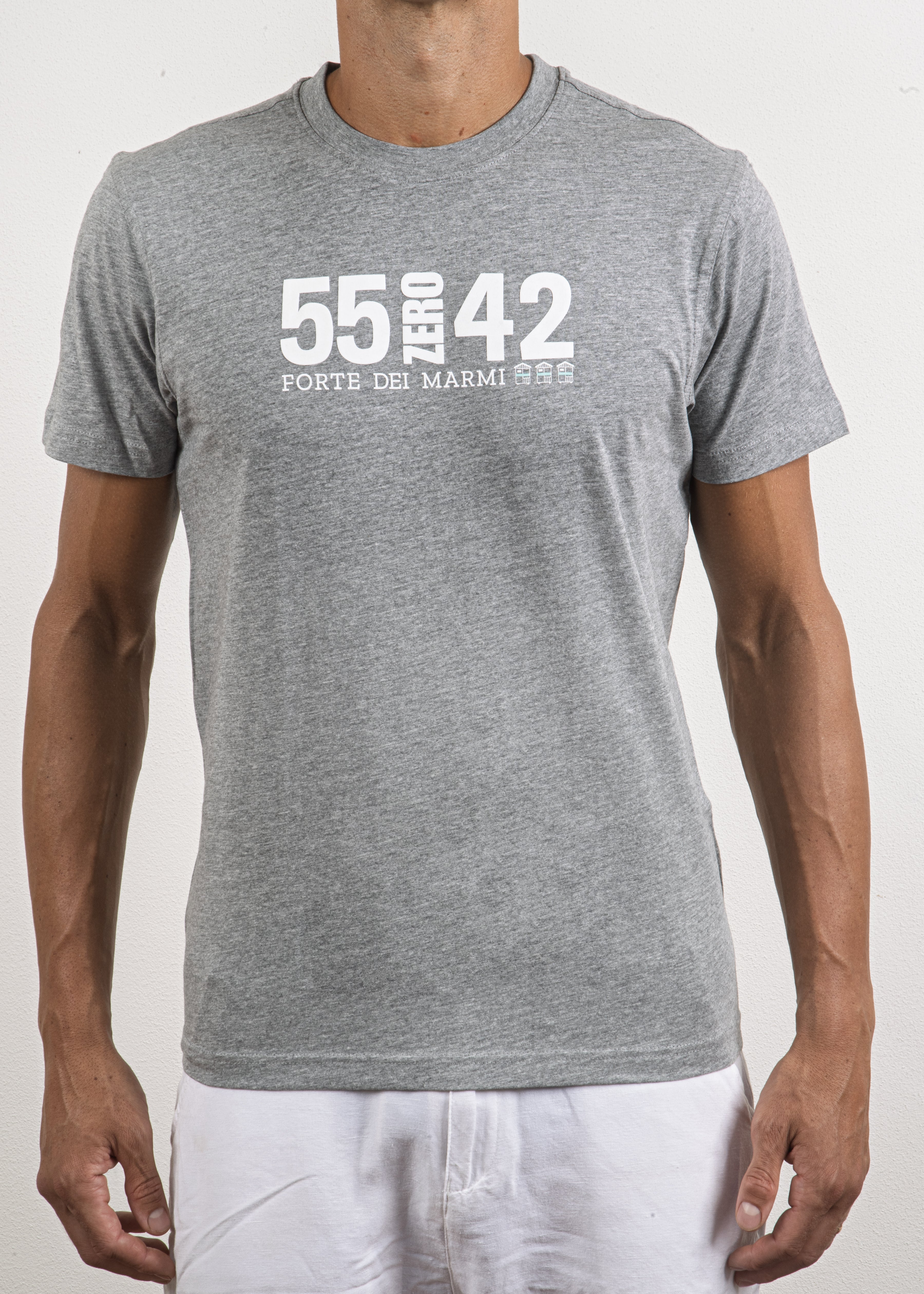 T-shirt a maniche corte 55042 - Grigio